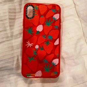 Casetify IPhone Xs Max phone case Strawberries